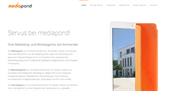 Desktop Screenshot of mediapond.de