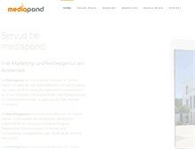 Tablet Screenshot of mediapond.de